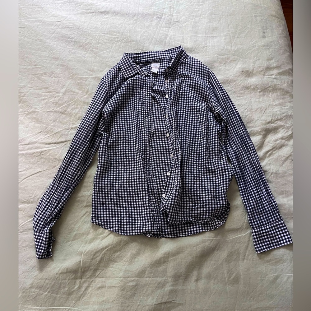 J Crew gingham shirt